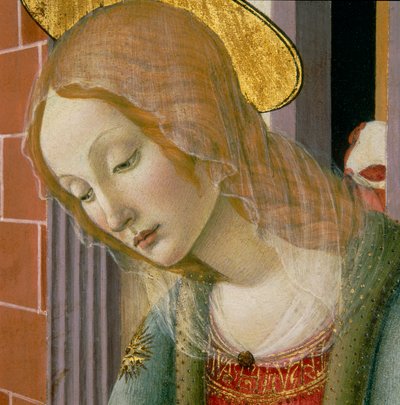 Rostro de la Virgen (detalle) de Francesco Botticini